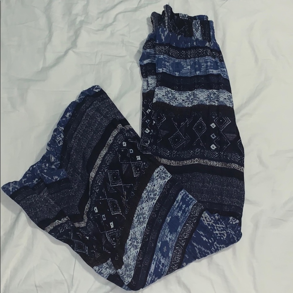 Tribal print flare pants